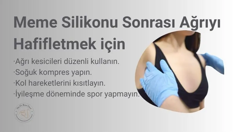 İmplant ile meme büyütme ameliyatı sonrası ağrıyı hafifletmek için neler yapılabilir? Antalya